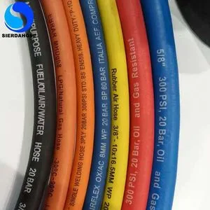 Smooth Surface and Wrapped Surface Rubber Air Water Hose for Conveying of Air, Inert Gas and Water