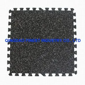 Interlocking Rubber Flooring Mat, Jigsaw Puzzle Rubbe Floor Mat, Jigsaw Puzzle Gym Tiles, Crossfit Gym Flooring, , Rubber Matting Tile, Interlocking Floor Mat