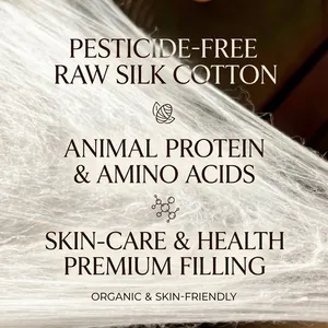 Hypoallergenic Silk Cotton Filling, Suitable for Baby Products & Bedding
