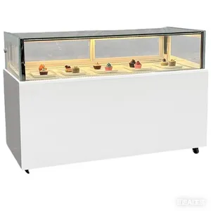 Countertop Marble Fan Cooling Cake Display Fridge for Bakery