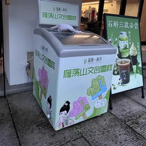 Mini Deep Chest Freezer Restaurant Refrigerator Quick Freezing Fridge with Top Open Design for Efficient Showcase