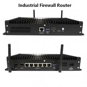 Fanless Mini Firewall Appliance Intel I5 1235u 2X10g SFP+6X2.5g LAN 96GB RAM Network Security Server