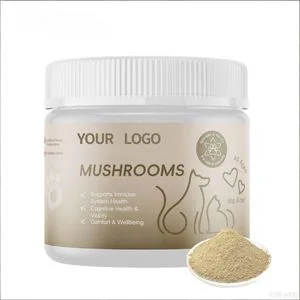 OEM/ODM Pet Mushroom Powder Dog Health Care Supplement Treat Supports Immune