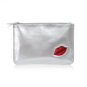 Custom Printing Waterproof Lightweight Makeup Wet Dry PU Pouch Leather Cosmetic Bag Lip Bag
