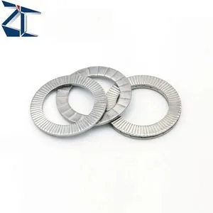 Znldp Carbon Steel Dacromet Plated Wedge Lock Washer Double Fold Self Locking Anti-Loose Washer Other Hardware Fasteners