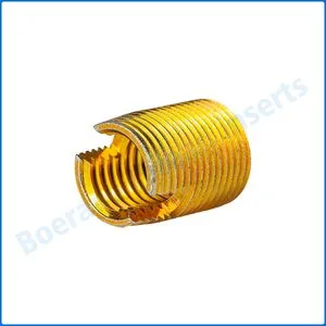Zinc-Plated Steel M10 Self-Tapping Threaded Inserts with Cutting Slot for Plastic