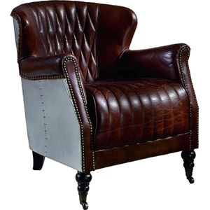 Vintage Industrial Aviator Armchair for Modern Living Spaces