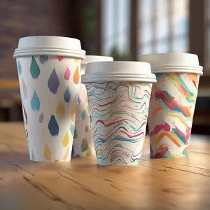 Food Safe Eco Friendly Compostable Tea Coffee Plastic Free Paper Cup