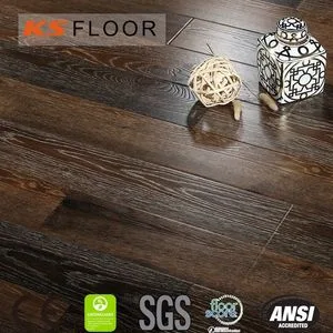 Building Material Wood Laminated HDF Parquet 8mm Oak Flooring for Commercial