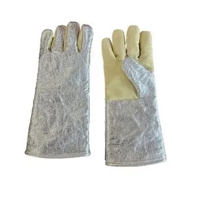 High Temperature Aluminum Foil Gloves Heat - Resistant Welding Gloves