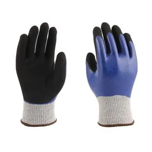 Anti-Cut Resistant Knife Proof Double DIP Sandy Nitrile Coated Working Labor Gloves
