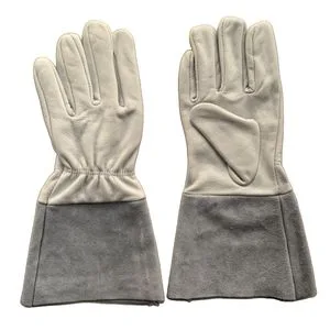 Cow Grain Palm & Back Cow Split Leather Cuff TIG Welding Glove