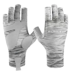 Lightweight Breathable Anti-UV Fingerless Fishing Gloves for Saltwater and Freshwater Fishing