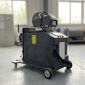 Новый 1500W 2000W 3000W 4 в 1 Водяное охлаждение лазерного сварщика листовой нержавеющей стали портативный тележка интегрированный ЧПУ волоконно-лазерный сварочный аппарат для углеродной стали