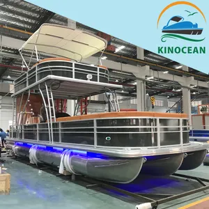 Киноокеан 30FT Роскошная алюминиевая вечеринка понтонная лодка