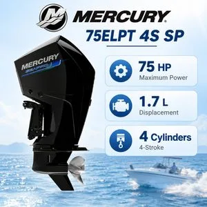 Mercury Marine 75elpt 4s Sp 4-Stroke Outboard Boat Motor Engine for Fishing Ship