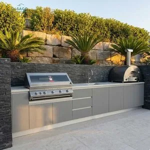 Freestanding Outdoor Cabinet with Ventilation Design