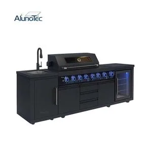 AlunoTec Full 304 Stainless Steel Construction Outdoor Kitchen BBQ Grill