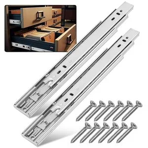 Soft Close Drawer Slides 22 Inch Heavy Duty Full Extension Drawer Glides, Ball Bearing Side Mount Cabinet Rails Smooth Quiet Close for Kitchen Furniture