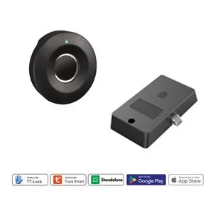 Fingerprint Cabinet Lock Works with Tuya & Ttlock APP Standalone Smart Locker Lock for Home/Office/Wardrobe