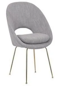 Luxury Nordic Style Metal Legs Chairs, Modern Furniture