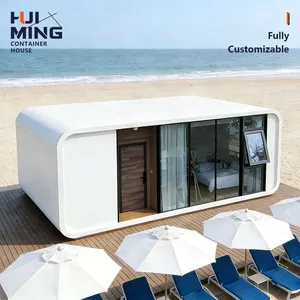 Wind Resistant Container House Apple Cabin Anti Corrosion Structure for Coastal Seaside Resort Beach Camping Durable Living Accommodation