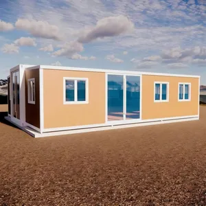 Movable Double Expandable Wings Prefabricated Modular Container Tiny Home