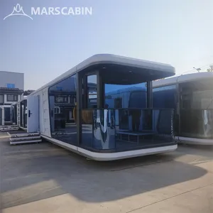 Steel Structure Prefabricated Modular Detachable Capsule Pod 20sqm 40sqm Luxury Prefab Space Capsule Home for Resort Hotel Project Solutions