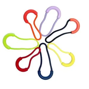 Zipper Head U Shape Color-Ful Silicone Rubber Zipper Pull Ropes Zip Puller Fastener Backpack Luggage for Clothing Accessories
