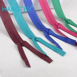 Manufacturer #3 Close-End Nylon Invisible Zipper for Sewing Garments Hidden Zip