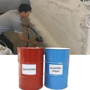 Spray Double Component Polyurethane Foam Insulation PU Raw Material for Rigid Polyether Polyol +ISO House Insulation Closed Cell PU Foam Open Cell Foam