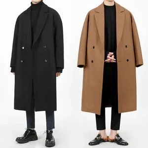 High-Quality Men's Coat Breathable Long Casual Style Formal Occasions Corporate Office
