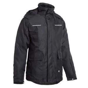 High Collar Workwear Medium Length Safety Parka Cold Proof Field Coat Waterproof Parka