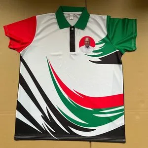 Custom Sublimation Print Design Logo Cheap Polyester Tshirt Vote Promotion Event Parade Election Polo Shirt