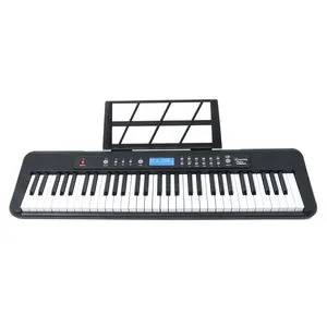 Bd Music Bd-681y Portable Digital Piano Keyboard Instruments 61 Weighted Keys LCD Display Electronic Organ