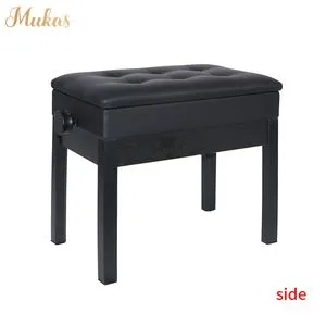Adjustable Wooden Electric Organ MIDI Chairs Piano Keyboard Bench Single Lifting Digital Piano Stool with Bookcase