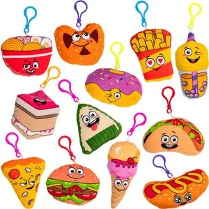 Plush Animals Toy Set Assortment Easter Christmas Bulk Stuffed Keychain Party Favors for Kids Small Animals Decorations Toys Carnival Prizes Birthday Goodie Bag