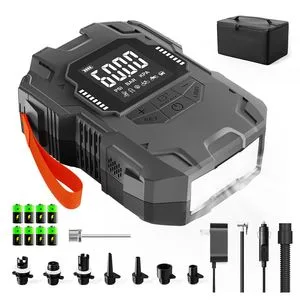 Portable 12V High Pressure 887h Electric Air Pump with Li-Battery for Inflatable Boat Surfboard and Car Tyre
