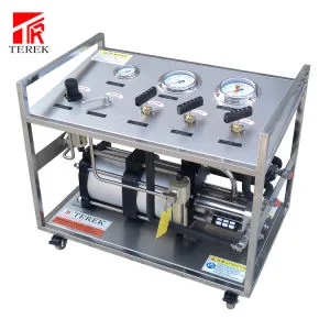 Pneumatic Air Driven Booster Pump Pressurize The Nitrogen Gas to Its Maximum Pressure