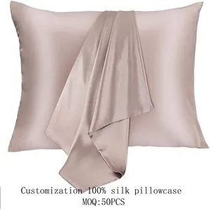Envelop Solid Color Silk Pillowcase for Sleep