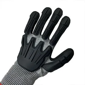 Nmsafety ANSI A5 Cut Resistant Protective TPR Anti Impact Mechanic Safety Gloves