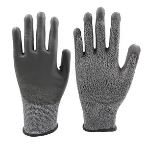 En388 Work Safety Gloves Nitrile Coated Protective Level 5 Anti-Cut Resistant Gloves