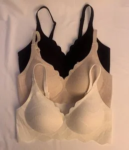 Stylish ODM & OEM Design Wireless Nylon Solid Bonding Bra for Women with Comfortable T-Shirt Design