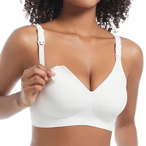 Everyday Women's One-Piece Sexy Adjusted Straps Underwear Wire-Free Knitted Cup Logo Push up Gathering Fixed Nursing Bras