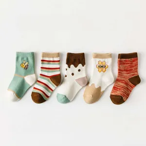 2025 Best Selling Premium Category a Kids Socks-Warm Cotton Cute Designs Cartoon Baby Socks