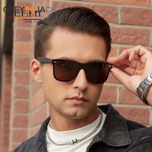 New Arrival European American Style One-Piece Sunglasses Men's Premium Tr Frame Polarized Sun Glasses Fashion UV400 Eyewear