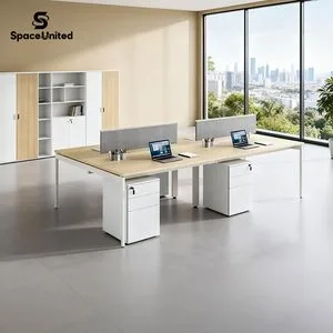 Spaceunited High End Office Workstations High Quality Wooden Staff Desks