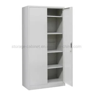 Utility Large 2 Door Metal Storage Cabinet Iron Cupboard Office Filing Cabinet