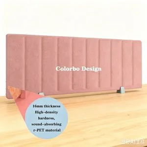 1195mm Eco-friendly Polyester Fiber Sound Absorbing Desk Divider Privacy Panel