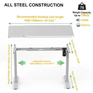 Office Building Motorized Workstation Ergonomic Electric Table Single Motor Stand up Desk Adjustable Height Sit Stand Office Desk Frame OEM Manufacturer